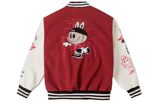 labubu Vans Baseball 'White Red' jacket