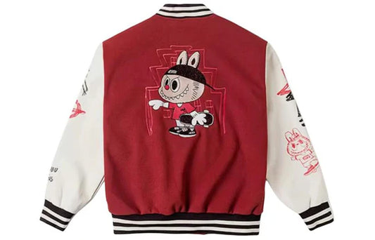 labubu Vans Baseball 'White Red' jacket