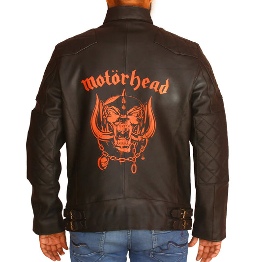 Men Halloween Motorcycle Leather Jacket
