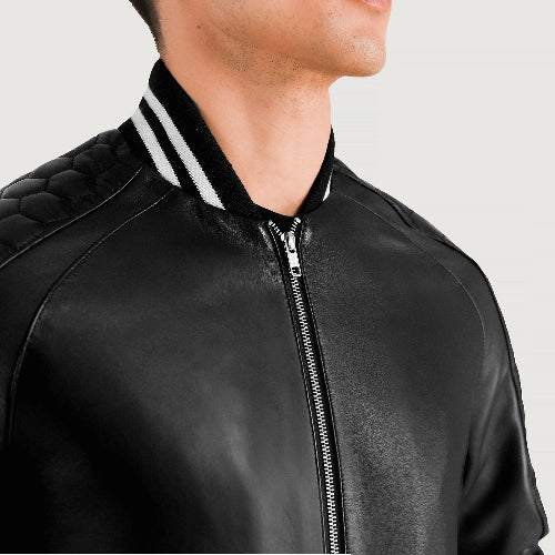 Black Dignity Varsity Jacket Men
