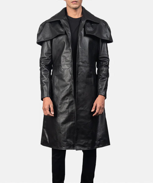 Black-mens-leather-dress-coat