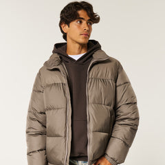 Boxy-Mock-Neck-Puffer-Jacket