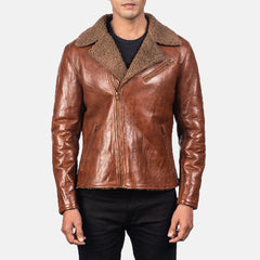 Brown Alberto Shearling Fur Jacket
