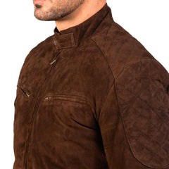 Brown Suede Leather Dignity Jacket for Men