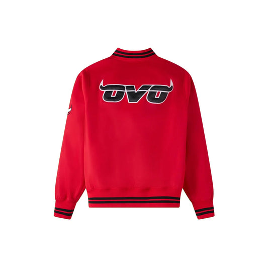 Chicago Bulls X OVO Satin Varsity Jacket