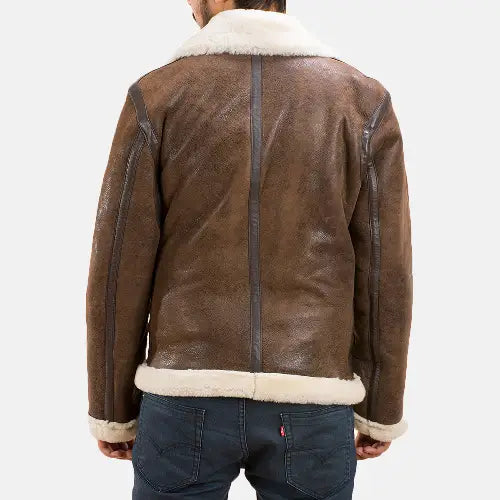 Men's Forest Double Face Shearling Fur Jacket