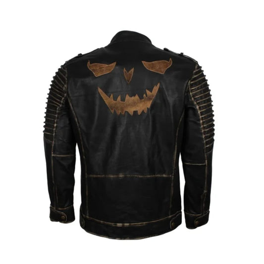 Mens Stylish Halloween Leather Jacket