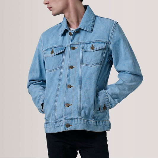 New Conard Light Blue Denim Trucker Jacket