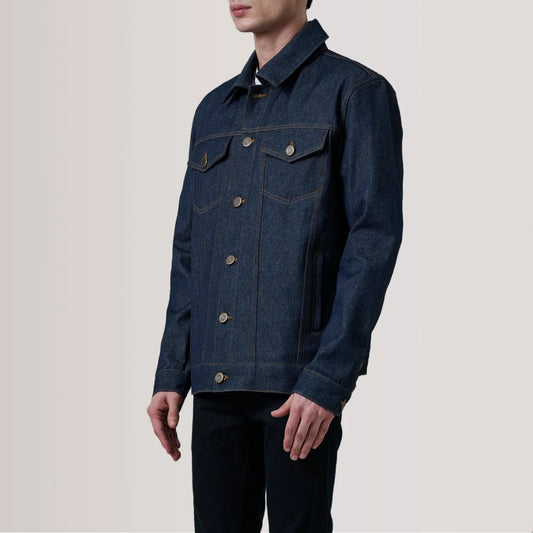New Latest Conard Indigo Blue Denim Trucker Jacket