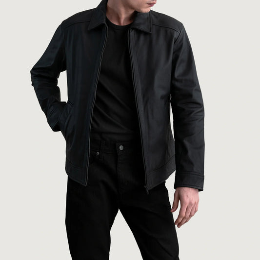 New Latest Inferno Matte Black Leather Jacket