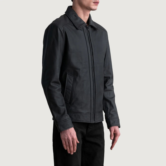 New Latest Inferno Matte Black Leather Jacket