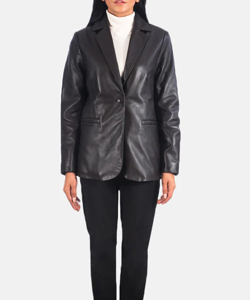 Norma-Brown-Leather-Blazer-jacket-for-women