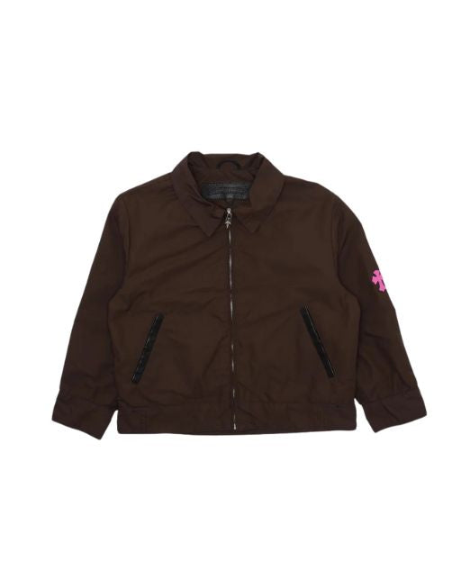 Chrome Hearts Cross Patch Cropped Nylon Jacket
