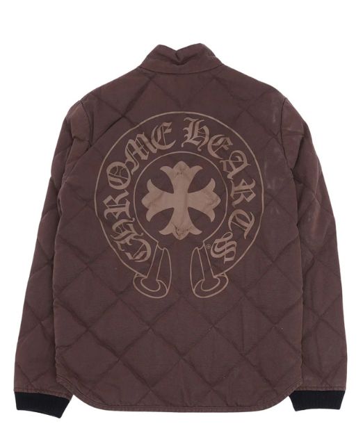 Chrome Hearts Quilted Down-Filled Horseshoe Logo Jacket