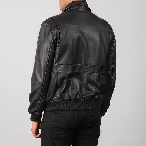 Black Coffmen Biker Jacket Men's