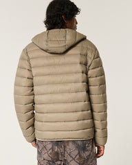 Hooded Puffer Jacket for Men