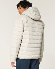 Hooded Puffer Jacket for Men