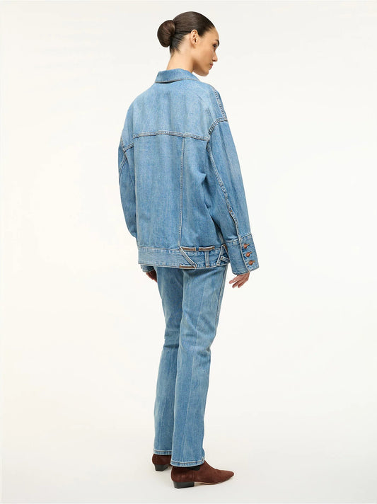 STAUD The Biggest Jean Denim Jacket