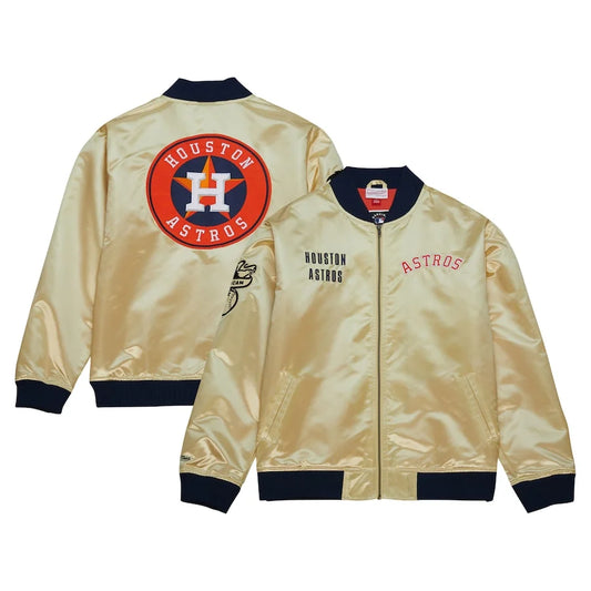 Men’s Houston Astros Mitchell & Ness Gold OG 2.0 Jacket