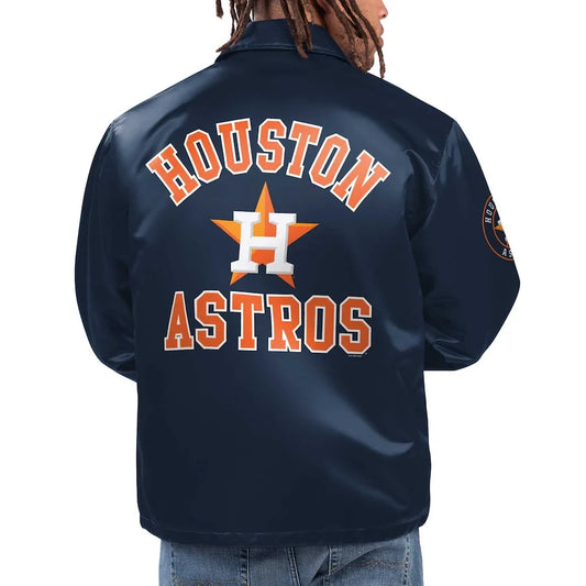 Men’s Houston Astros Starter Navy Full-Snap Jacket