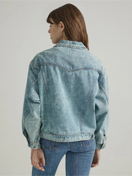 Short Trench Denim Jacket for Women