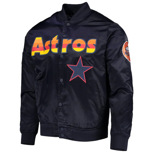 Men’s Houston Astros Pro Standard Navy Full-Snap Jacket