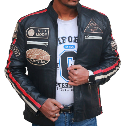 Men's Dignity Leather Motorcycle Jacket