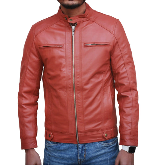 Men's Dignity Leather Biker Jacket
